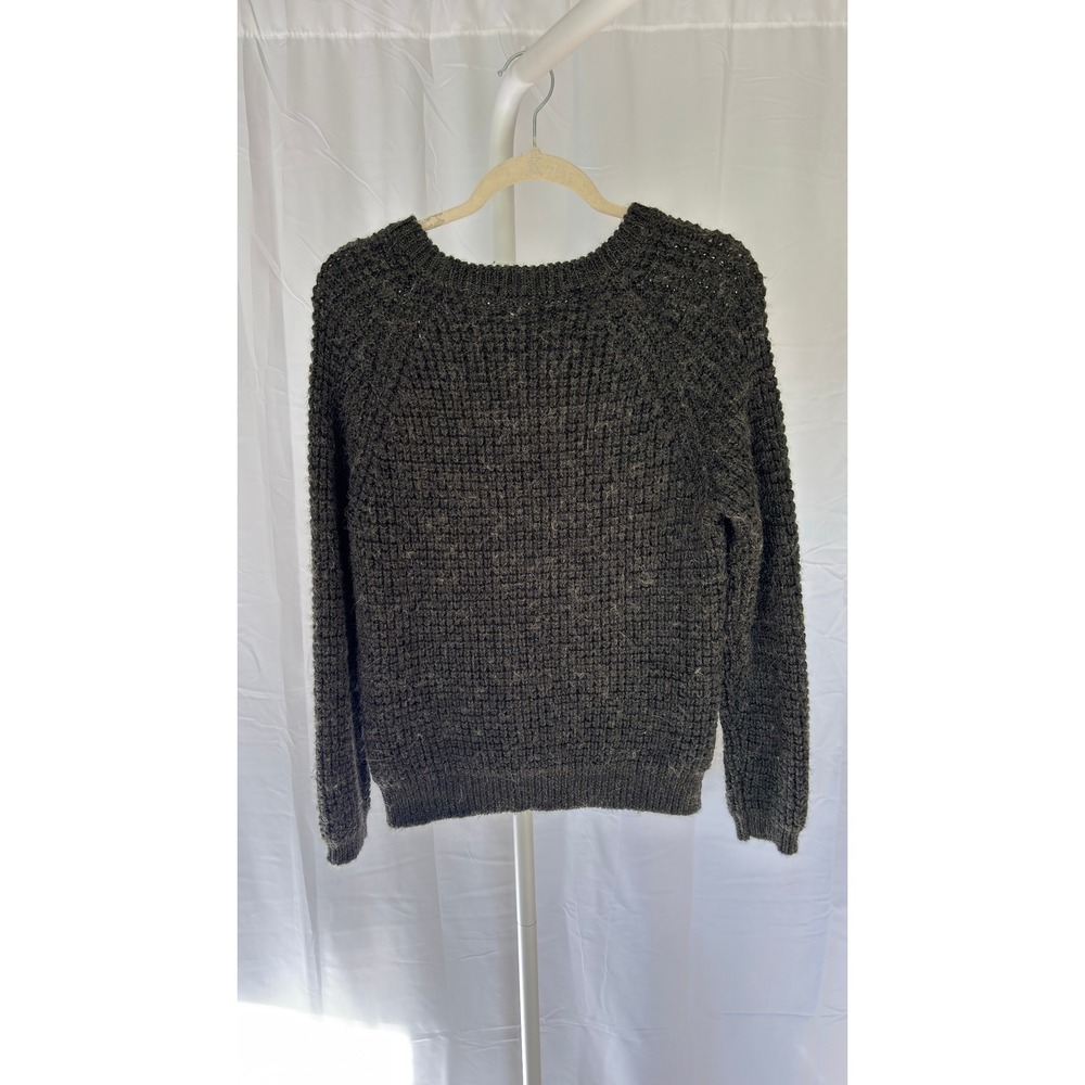 $148 OBEY N°89 Women's Olive Green Textured Sweater "What We Do Is‎ Secret" XS - Picture 6 of 6